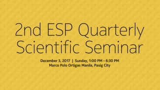 2nd ESP Quarterly Scientific Seminar 2017